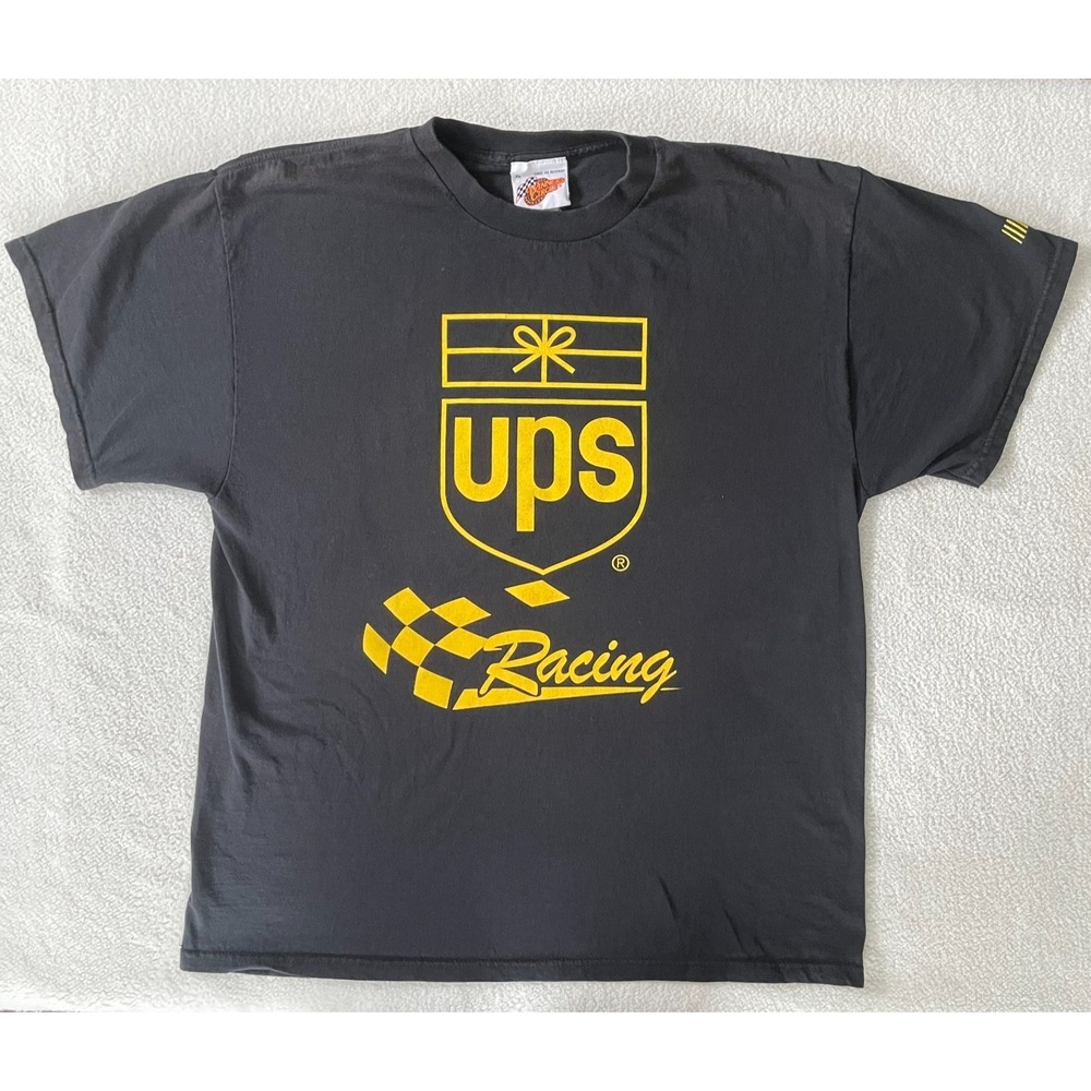 Vintage Dale Jarrett #88 Winners‎ Circle Tag UPS Racing NASCAR Tshirt Size XL